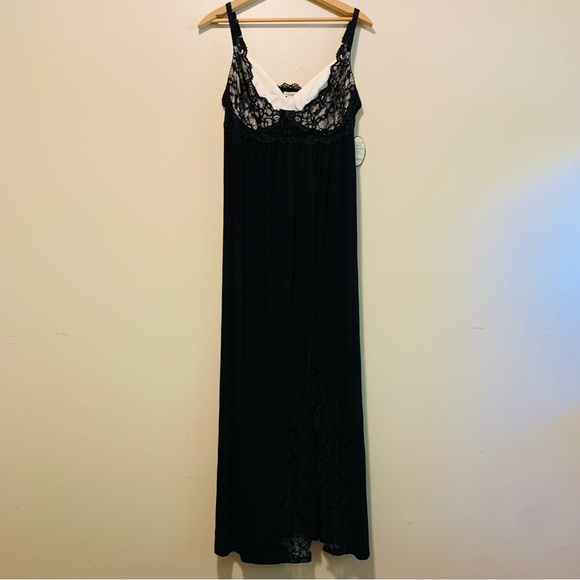 Soma Intimates & Sleepwear Soma Omg Eternal Lace Long Gown Black